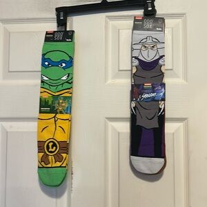 ODD SOX Crew Socks by Nickelodeon Size 6-13 Teenage Mutant Ninja Turtles